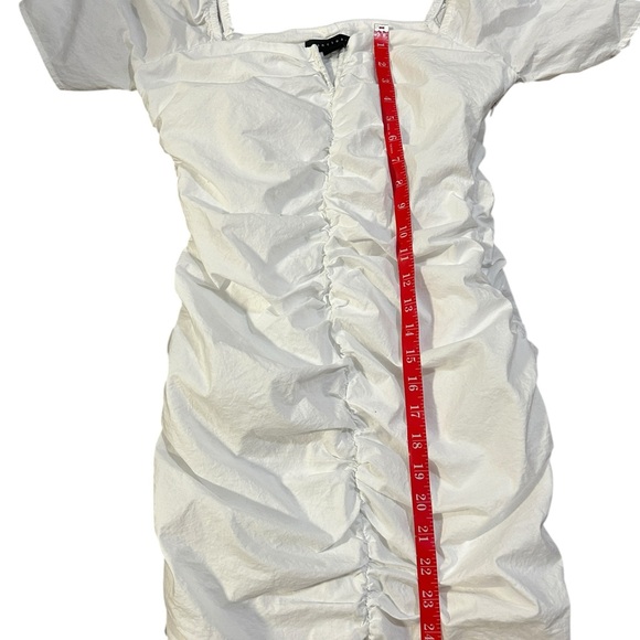 Sanctuary White Ruched Sheath Mini Dress - Picture 4 of 7